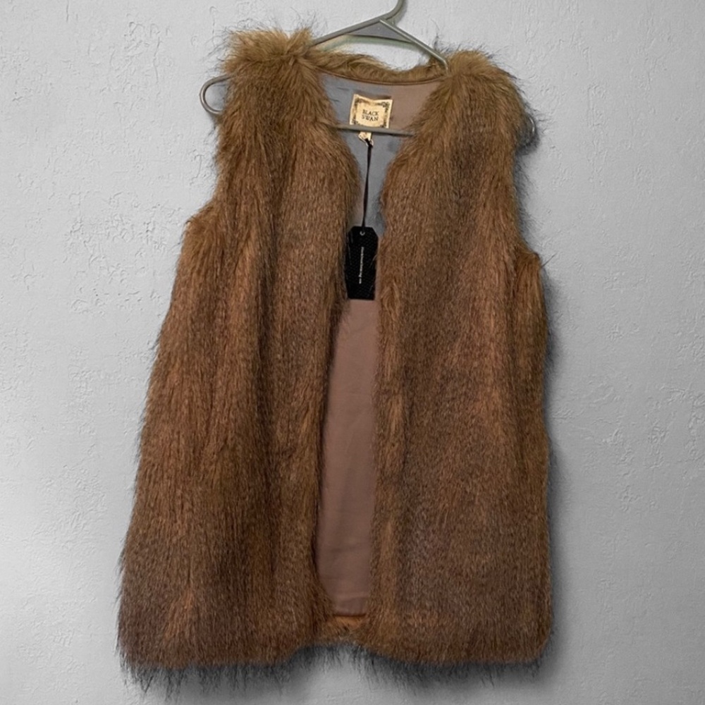 Faux fur vest